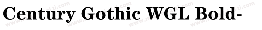 Century Gothic WGL Bold字体转换